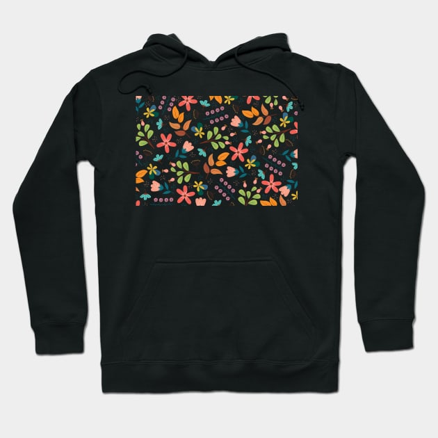 Flowers pattern colorful roses - cute beautiful flower mask- flower bloom Hoodie by jack22